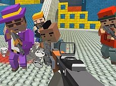GunGame shooting warfare: blocky gangster gameplay preview