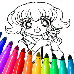 Anime Coloring Pages For Kids gameplay preview
