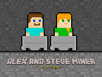 Alex and Steve Miner Two-Player gameplay preview